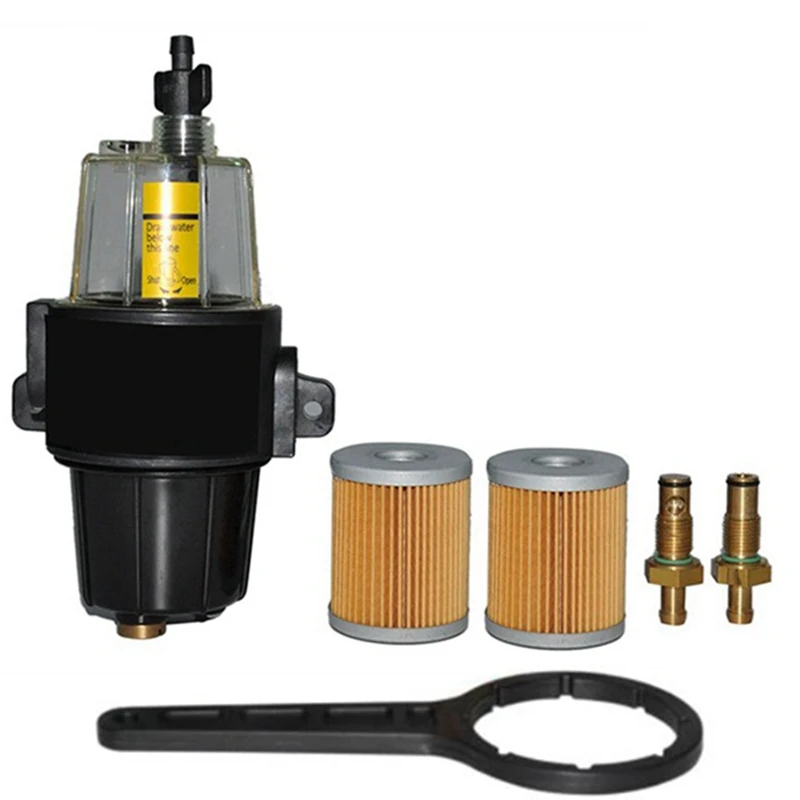 

Топливные фильтры, элемент для устройства разделения воды с чашей для Yamaha Suzuki Tohatsu Mercury, подвесной двигатель