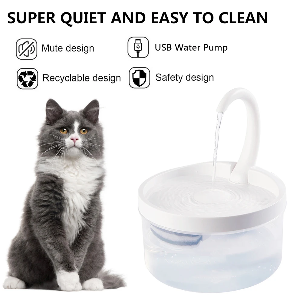 2L Swan Neck Pet Cat Drinking Fountain Cat Water Fountain Dog Drinking Bowl USB Dog Cat Pet Drinker Bowl Container
2L Swan Neck Pet Cat Drinking Fountain Cat Water Fountain Dog Drinking Bowl USB Dog Cat Pet Drinker Bowl Container