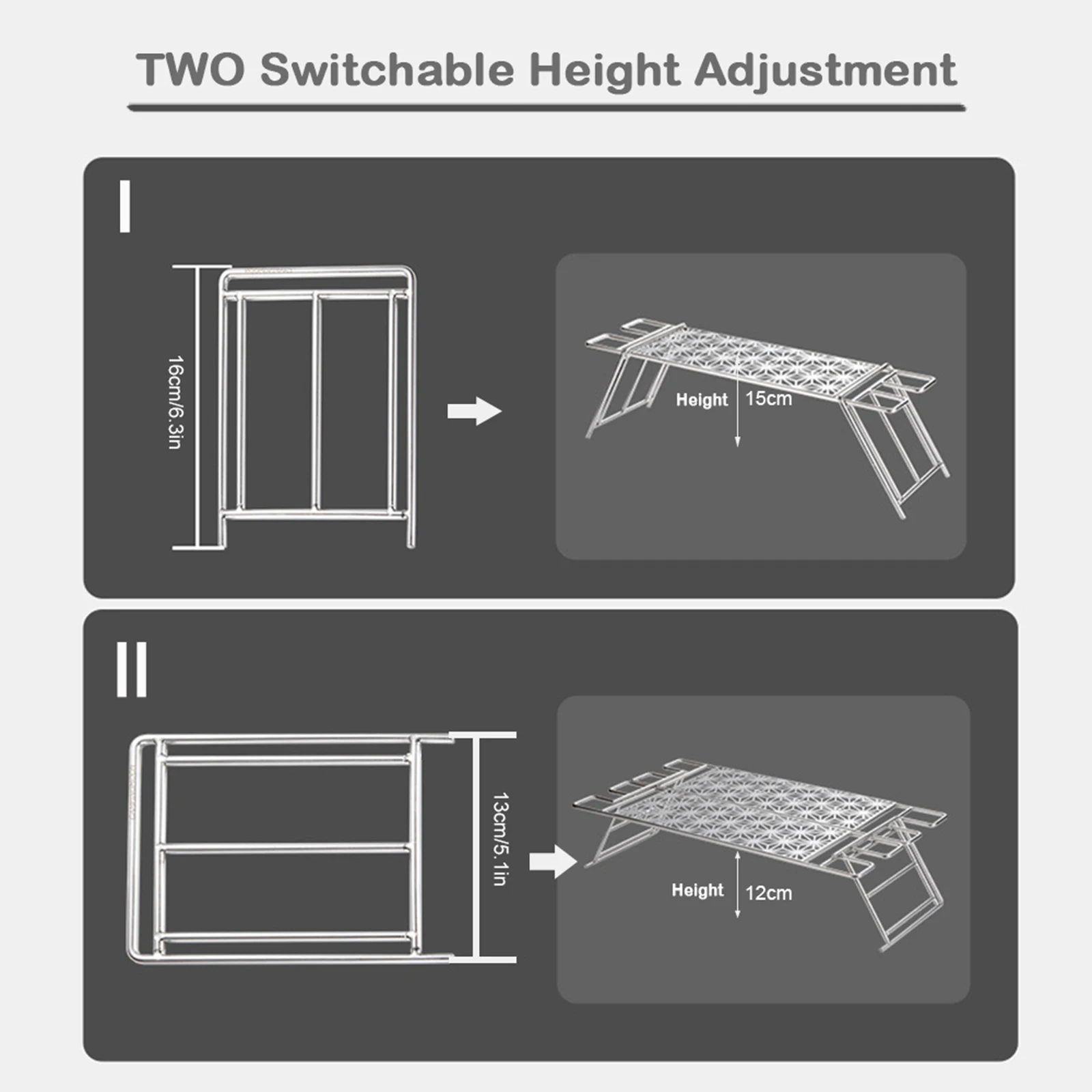 Portable Stove Top Grill Rack Folding Stove Grill Holder Heating Bracket Support Camping Equipment
Portable Stove Top Grill Rack Folding Stove Grill Holder Heating Bracket Support Camping Equipment
