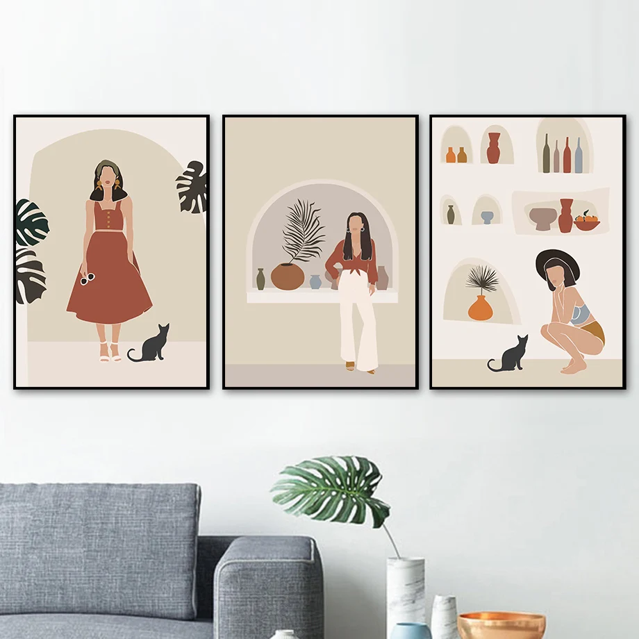 Style Africa Flower Girl Monstera Wall Art Canvas Painting Nordic Posters And Prints Wall Pictures For Living Room Boho Decor
Style Africa Flower Girl Monstera Wall Art Canvas Painting Nordic Posters And Prints Wall Pictures For Living Room Boho Decor