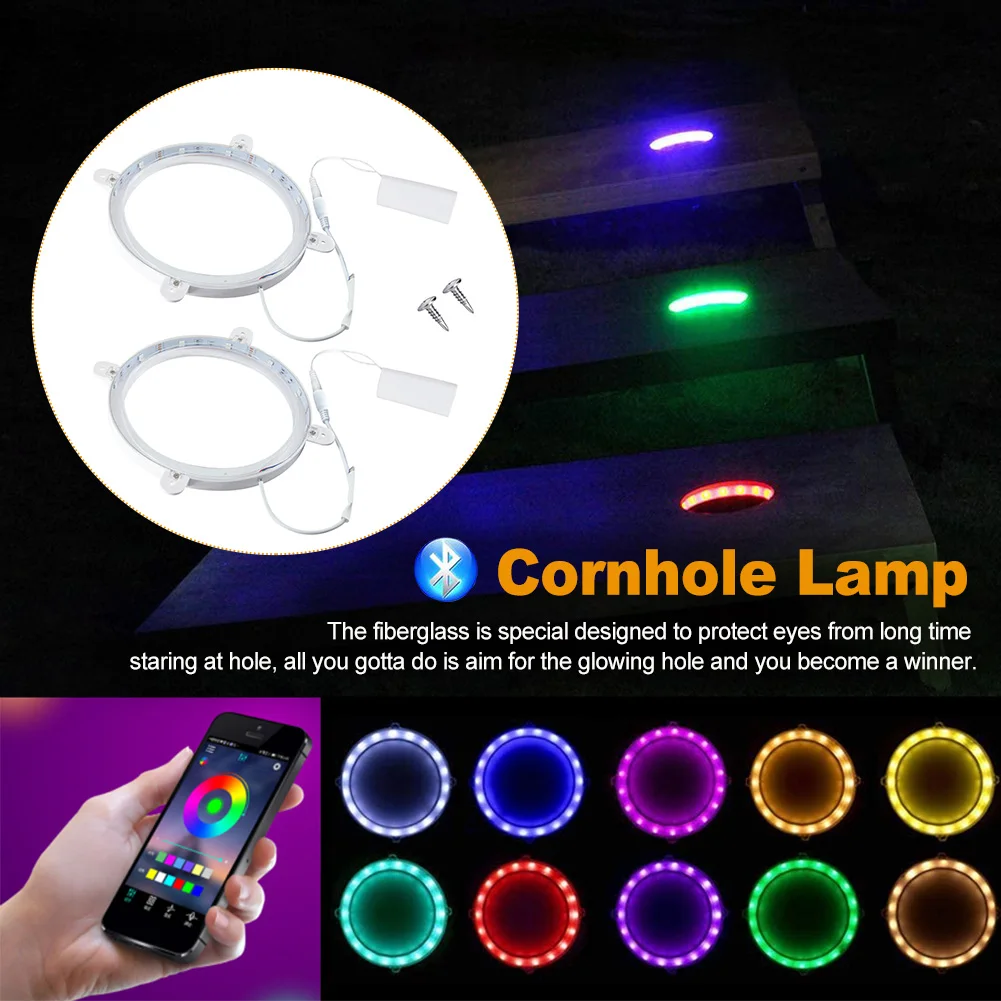 2set Multicolor Changing Nightlight Backyard Family 16 Colors Ring Led Novelty Lighting Sandbag Board Cornhole Lights Toss Game
2set Multicolor Changing Nightlight Backyard Family 16 Colors Ring Led Novelty Lighting Sandbag Board Cornhole Lights Toss Game