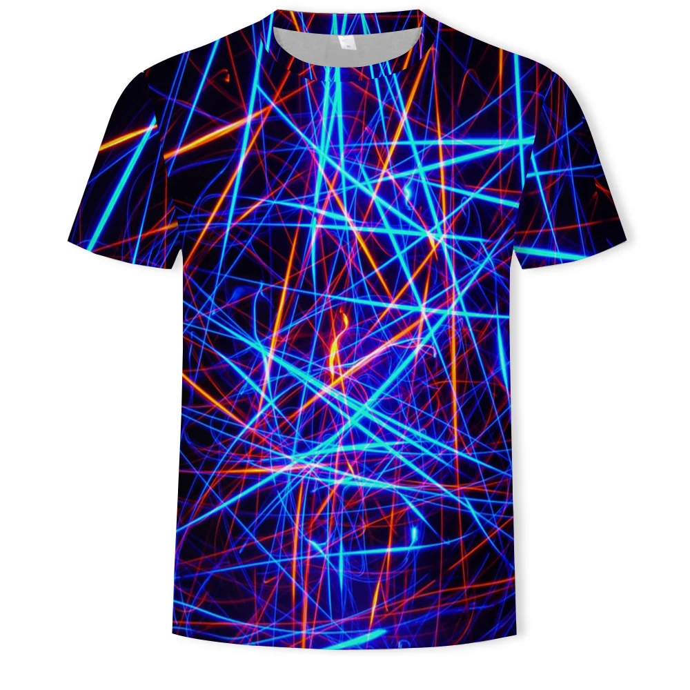 Three-dimensional space men's T-shirt oversized T-shirt striped plaid creative short-sleeved fashion personality 3D printing
Three-dimensional space men's T-shirt oversized T-shirt striped plaid creative short-sleeved fashion personality 3D printing