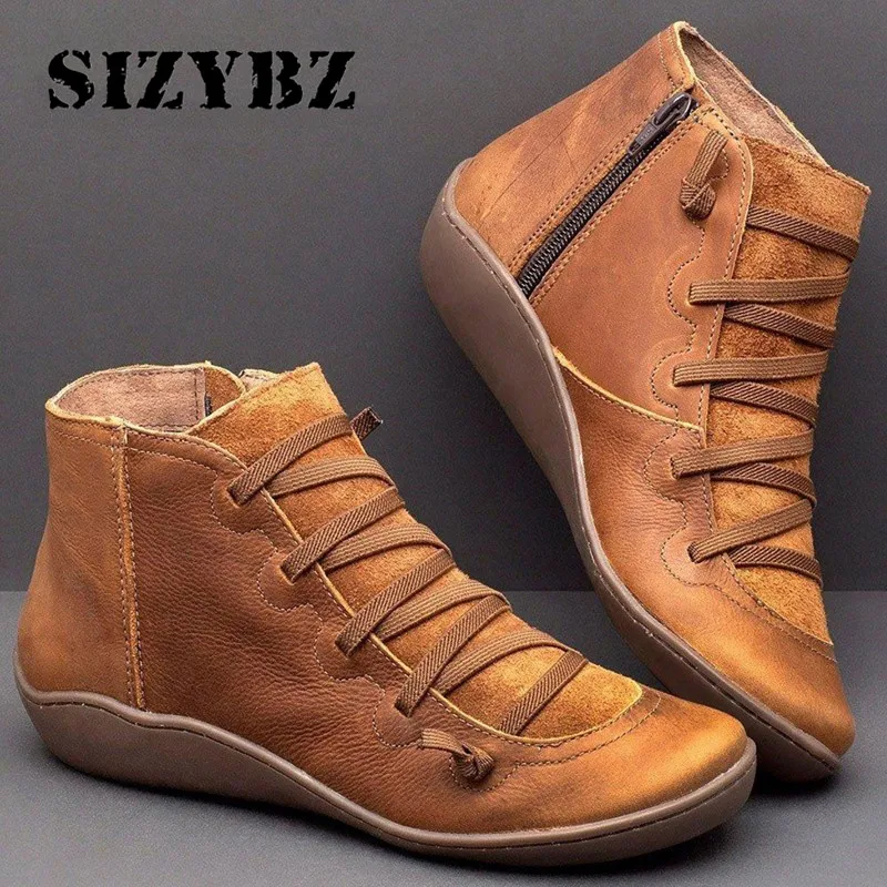 Women Winter Snow Boots PU Leather Ankle Boots Spring Flat Shoes Woman Short Brown Botas with Fur for Women Lace Up Botas Mujer
Women Winter Snow Boots PU Leather Ankle Boots Spring Flat Shoes Woman Short Brown Botas with Fur for Women Lace Up Botas Mujer