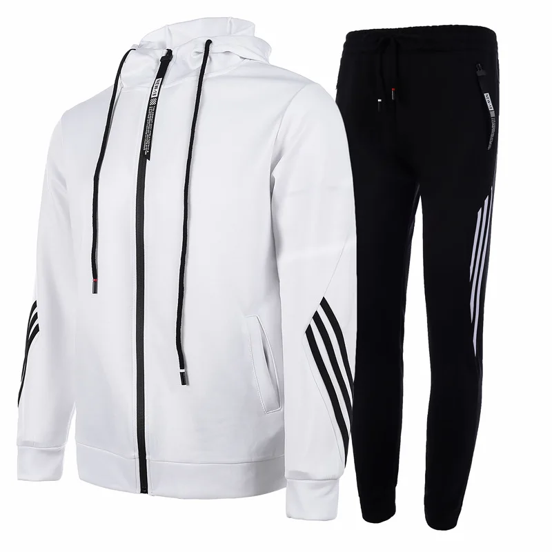 Mens Tracksuit Set Two Piece Tracksuit Men Sports Wear New Fashion Strip Jogging Suit Autumn Winter Men Outfits Gym CLothes Men 
Mens Tracksuit Set Two Piece Tracksuit Men Sports Wear New Fashion Strip Jogging Suit Autumn Winter Men Outfits Gym CLothes Men