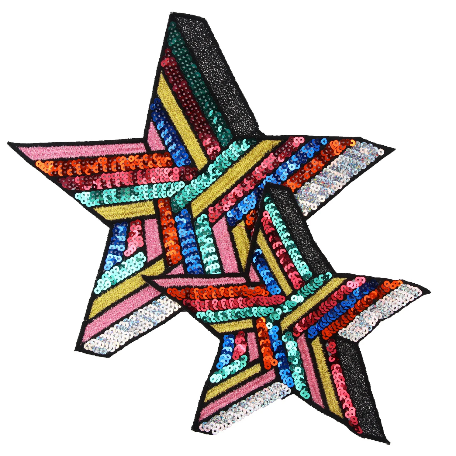Cartoon Sequins Five-pointed Star Embroidery Sew on Big Patches applique Clothing Accessories Jeans Decoration for T-shirt Bags
Cartoon Sequins Five-pointed Star Embroidery Sew on Big Patches applique Clothing Accessories Jeans Decoration for T-shirt Bags