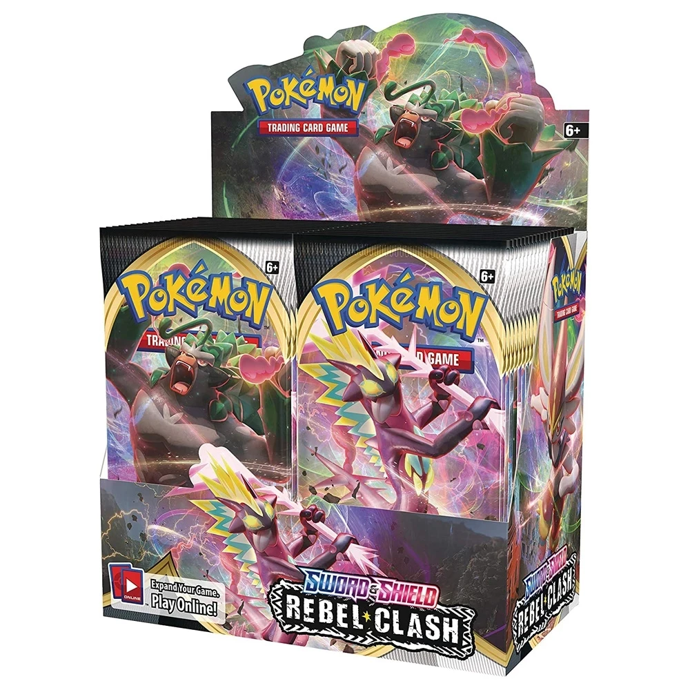324Pcs Pokemon Cards TCG: Sword & Shield Rebel Clash Booster Box Collectible Trading Card Game 2020 Newest Kids Toys
324Pcs Pokemon Cards TCG: Sword & Shield Rebel Clash Booster Box Collectible Trading Card Game 2020 Newest Kids Toys