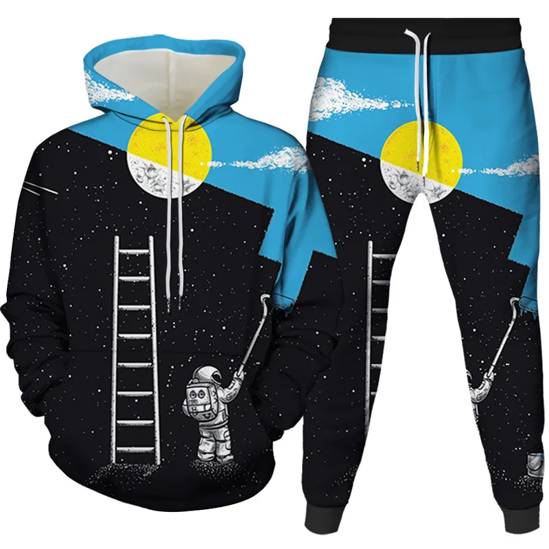 Men Astronaut Hoodie Suit Mystery Cosmic Space 3D Print Women Tracksuit Autumn Warm Hoody Set Starry Planet Men Sweatshirt Set
Men Astronaut Hoodie Suit Mystery Cosmic Space 3D Print Women Tracksuit Autumn Warm Hoody Set Starry Planet Men Sweatshirt Set