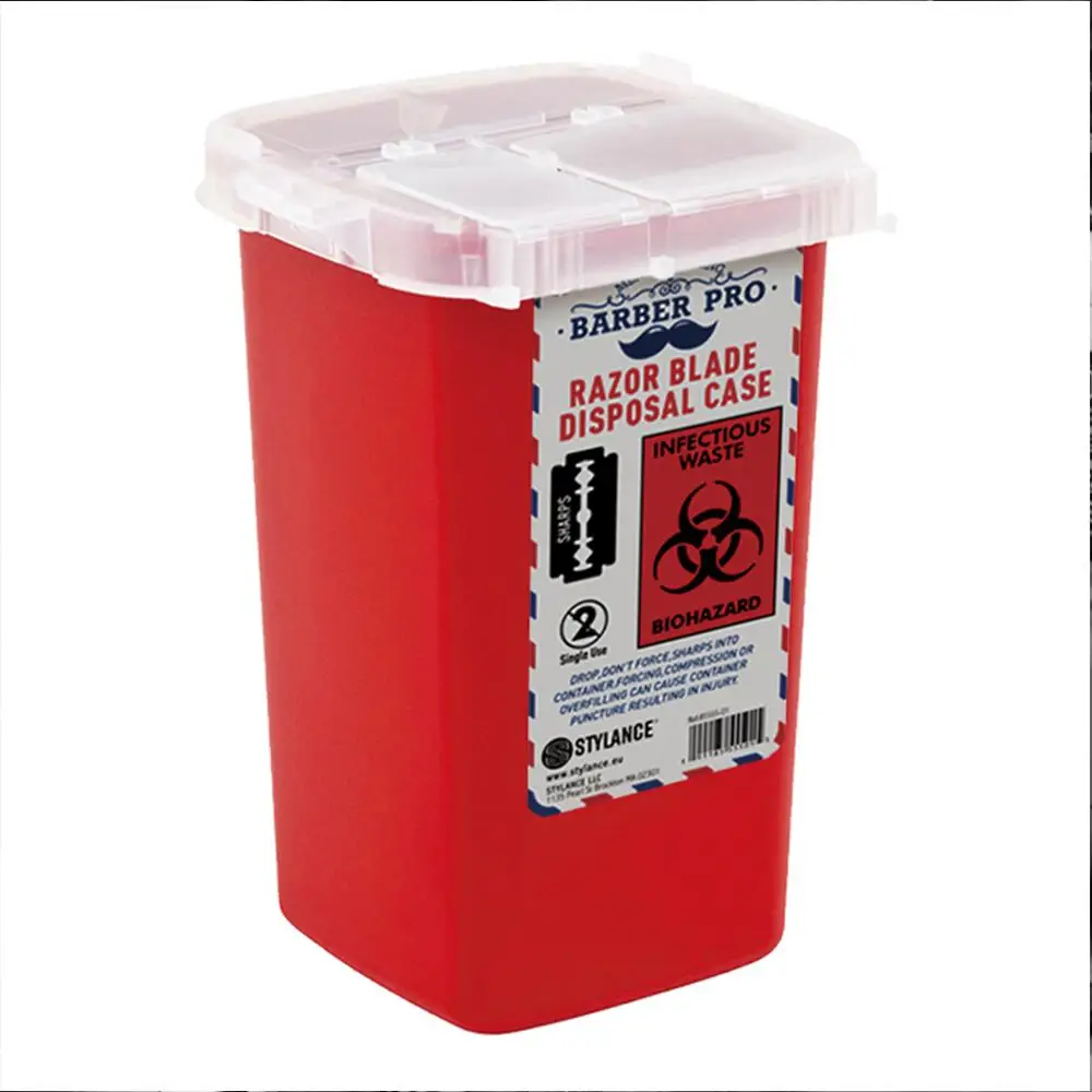 New Barber Shop Accessories Feather Razor Blade Disposal Case Trash Can Easy to Be Cleaned Disposable Blade Recycling Bin Box
New Barber Shop Accessories Feather Razor Blade Disposal Case Trash Can Easy to Be Cleaned Disposable Blade Recycling Bin Box