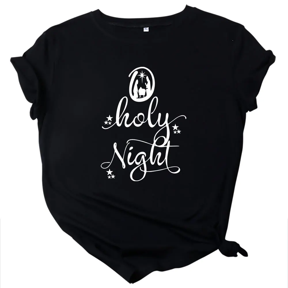 Holy Night Print Women T Shirt Short Sleeve O Neck Loose Women Tshirt Ladies Fashion Tee Shirt Tops Clothes Camisetas Mujer
Holy Night Print Women T Shirt Short Sleeve O Neck Loose Women Tshirt Ladies Fashion Tee Shirt Tops Clothes Camisetas Mujer