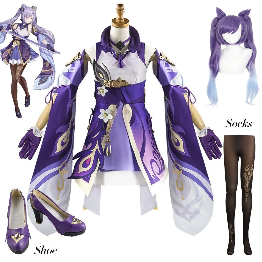 Genshin Impact Cosplay Keqing Cosplay Costume Ke Qing Costume Wig Cos Full Set Outfit And Accessories Vision
Genshin Impact Cosplay Keqing Cosplay Costume Ke Qing Costume Wig Cos Full Set Outfit And Accessories Vision