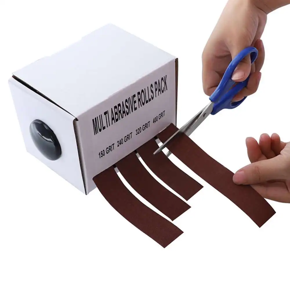 4pcs Abrasive Sanding Belt Boxed Corrugated Cloth Roll Dry Grinding Metal Glass Woodworking Sanding Paper
4pcs Abrasive Sanding Belt Boxed Corrugated Cloth Roll Dry Grinding Metal Glass Woodworking Sanding Paper
