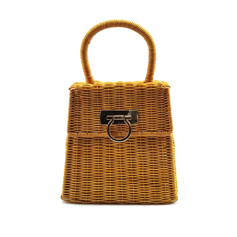 New Lady Rattan Handbags Hand-woven Straw Bags Fashion Luxury Shoulder Bag Simple Personality Women Beach Pack Travel Tote Packs
New Lady Rattan Handbags Hand-woven Straw Bags Fashion Luxury Shoulder Bag Simple Personality Women Beach Pack Travel Tote Packs