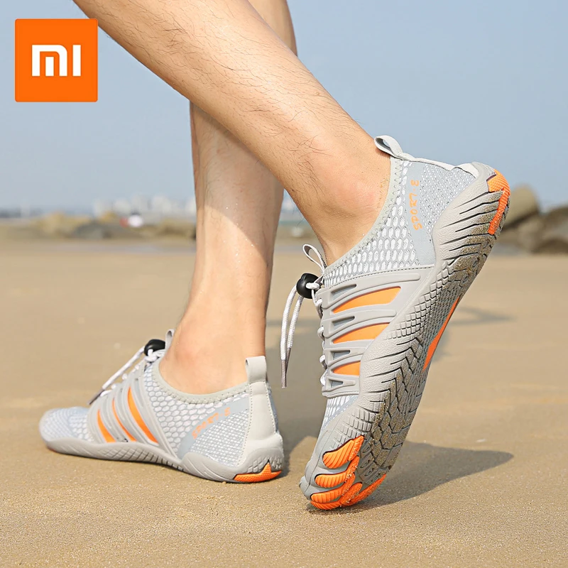 

Мужские и женские акватуфли Xiaomi, быстросохнущие пляжные туфли для плавания, дайвинга, серфинга, пешего туризма