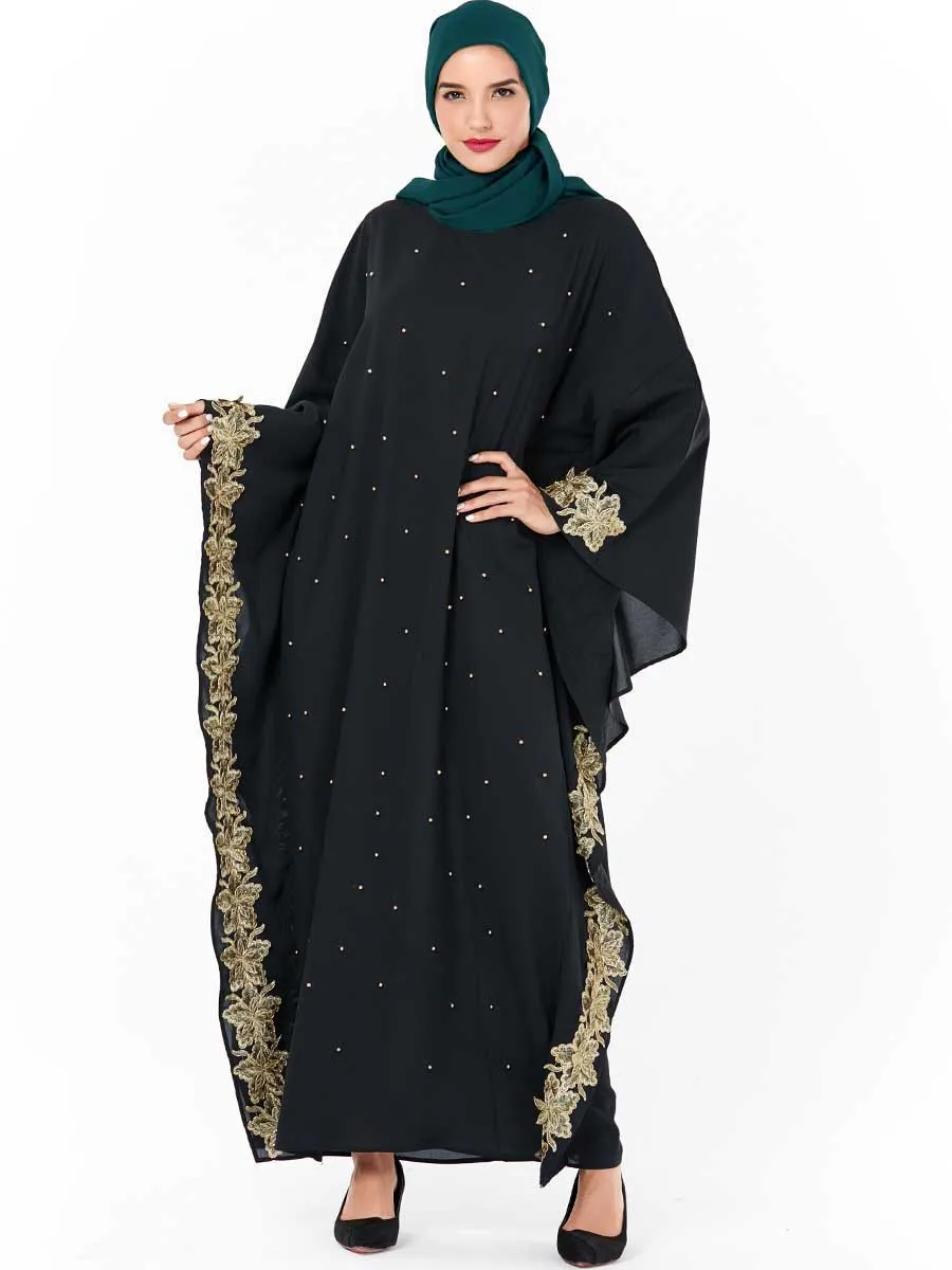 Мусульманское платье с вышивкой Abaya, с рукавом «летучая мышь», с бусинами, Свободный кардиган, кимоно, длинное платье, платья, Jubah, на Ближнем ...
Мусульманское платье с вышивкой Abaya, с рукавом «летучая мышь», с бусинами, Свободный кардиган, кимоно, длинное платье, платья, Jubah, на Ближнем ...