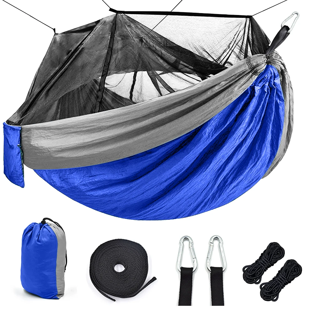 Portable Outdoor Camping Hammock with Mosquito Net High Strength Parachute Fabric camping hammock Hunting Hanging Sleeping Swing
Portable Outdoor Camping Hammock with Mosquito Net High Strength Parachute Fabric camping hammock Hunting Hanging Sleeping Swing