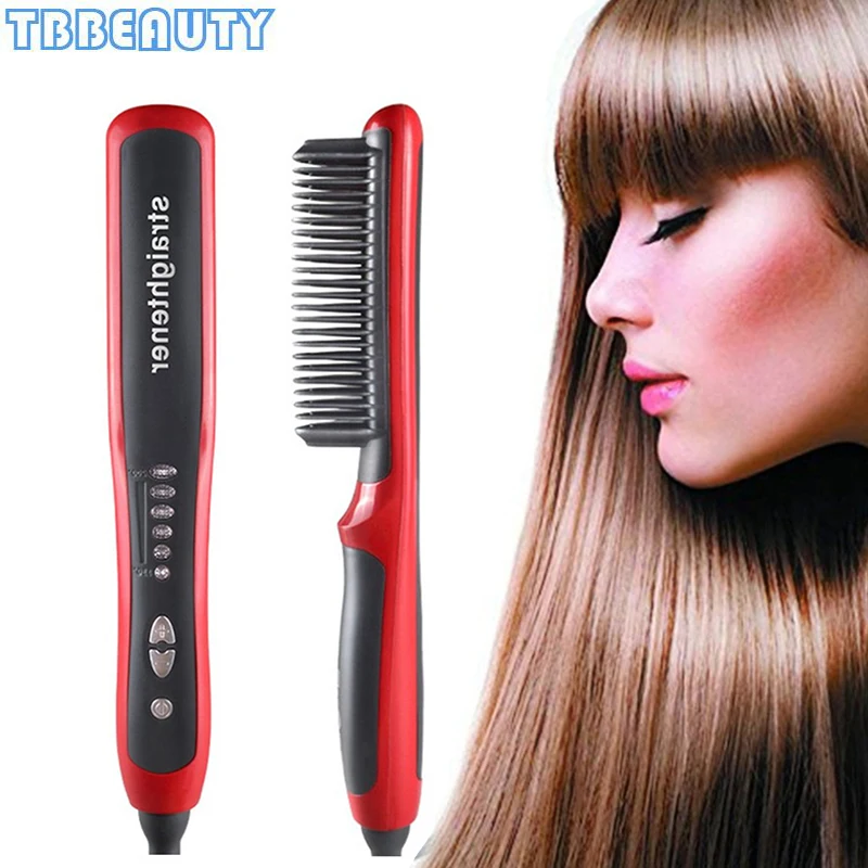 Beard Straightener Portable Men Fast Beard Comb LED Display Ceramic Heating Anti-Static Anti-Scald Comb Hair straightener women
Beard Straightener Portable Men Fast Beard Comb LED Display Ceramic Heating Anti-Static Anti-Scald Comb Hair straightener women