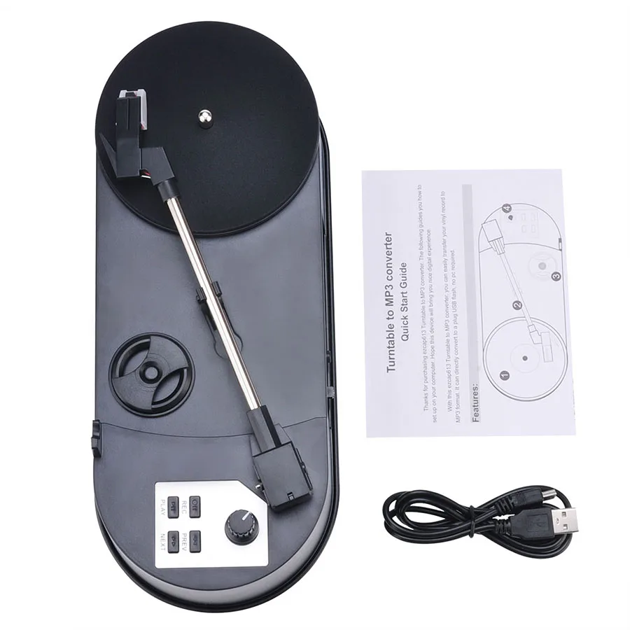 Newest Portable Mini Vinyl Turntable Audio Player Vinyl Turntable to MP3/WAV/CD Converter 45PRM/30PRM CD Player With Speaker
Newest Portable Mini Vinyl Turntable Audio Player Vinyl Turntable to MP3/WAV/CD Converter 45PRM/30PRM CD Player With Speaker