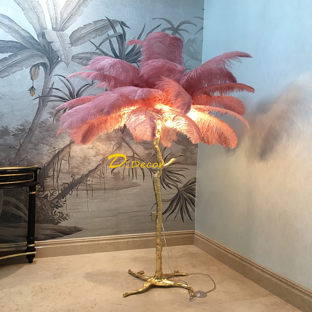 Modern Luxury Ostrich Feather LED Floor Lamp Living Room Stand Light Bedroom LOFT Interior Decor Lighting Bedroom Decor Lights
Modern Luxury Ostrich Feather LED Floor Lamp Living Room Stand Light Bedroom LOFT Interior Decor Lighting Bedroom Decor Lights