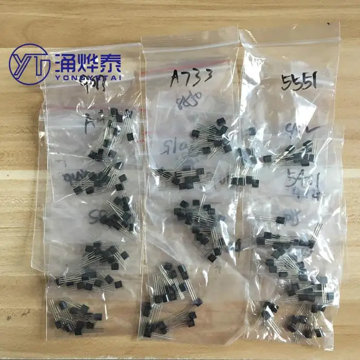 TAI 180pcs Transistor Assorted Kit (TO-92)18kinds*10pcs 2N2222 S9013 S9014 S9015 S9018 S8050 S8550 5551 5401 2N3904 2N3906 C1815
TAI 180pcs Transistor Assorted Kit (TO-92)18kinds*10pcs 2N2222 S9013 S9014 S9015 S9018 S8050 S8550 5551 5401 2N3904 2N3906 C1815