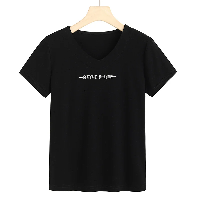 2021 Summer Short Sleeve T-Shirt women's 80 thread count Korean double sided mercerized cotton comfortable pure cotton top
2021 Summer Short Sleeve T-Shirt women's 80 thread count Korean double sided mercerized cotton comfortable pure cotton top