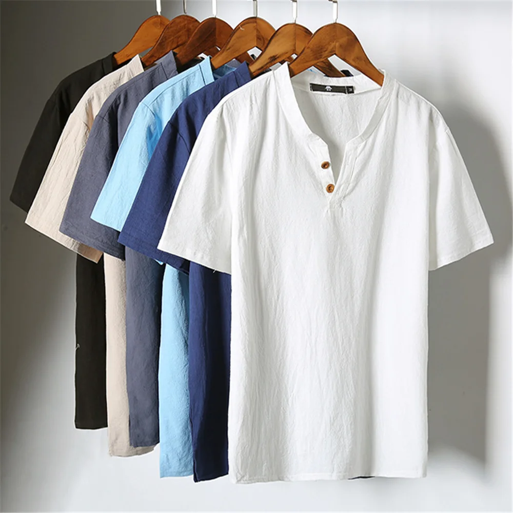 DAILOU 2021 Summer New Men's Short-Sleeved T-shirt Cotton and Linen Casual Men's T-shirt Shirt Male Breathable Plus Size M-5XL
DAILOU 2021 Summer New Men's Short-Sleeved T-shirt Cotton and Linen Casual Men's T-shirt Shirt Male Breathable Plus Size M-5XL