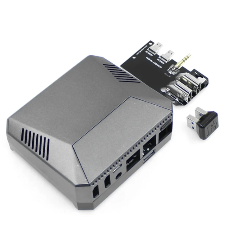 Argon ONE M.2 Case for Raspberry Pi 4 Model B M.2 SATA SSD to USB 3.0 Board Support UASP Built-in Fan Aluminum Case
Argon ONE M.2 Case for Raspberry Pi 4 Model B M.2 SATA SSD to USB 3.0 Board Support UASP Built-in Fan Aluminum Case
