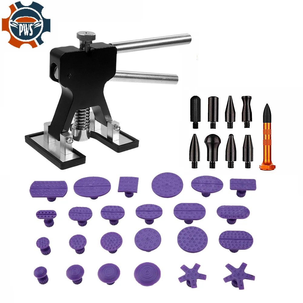 Набор инструментов для удаления вмятин без покраски, комплект для ремонта кузова автомобиля с различными вмятинами
Набор инструментов для удаления вмятин без покраски, комплект для ремонта кузова автомобиля с различными вмятинами