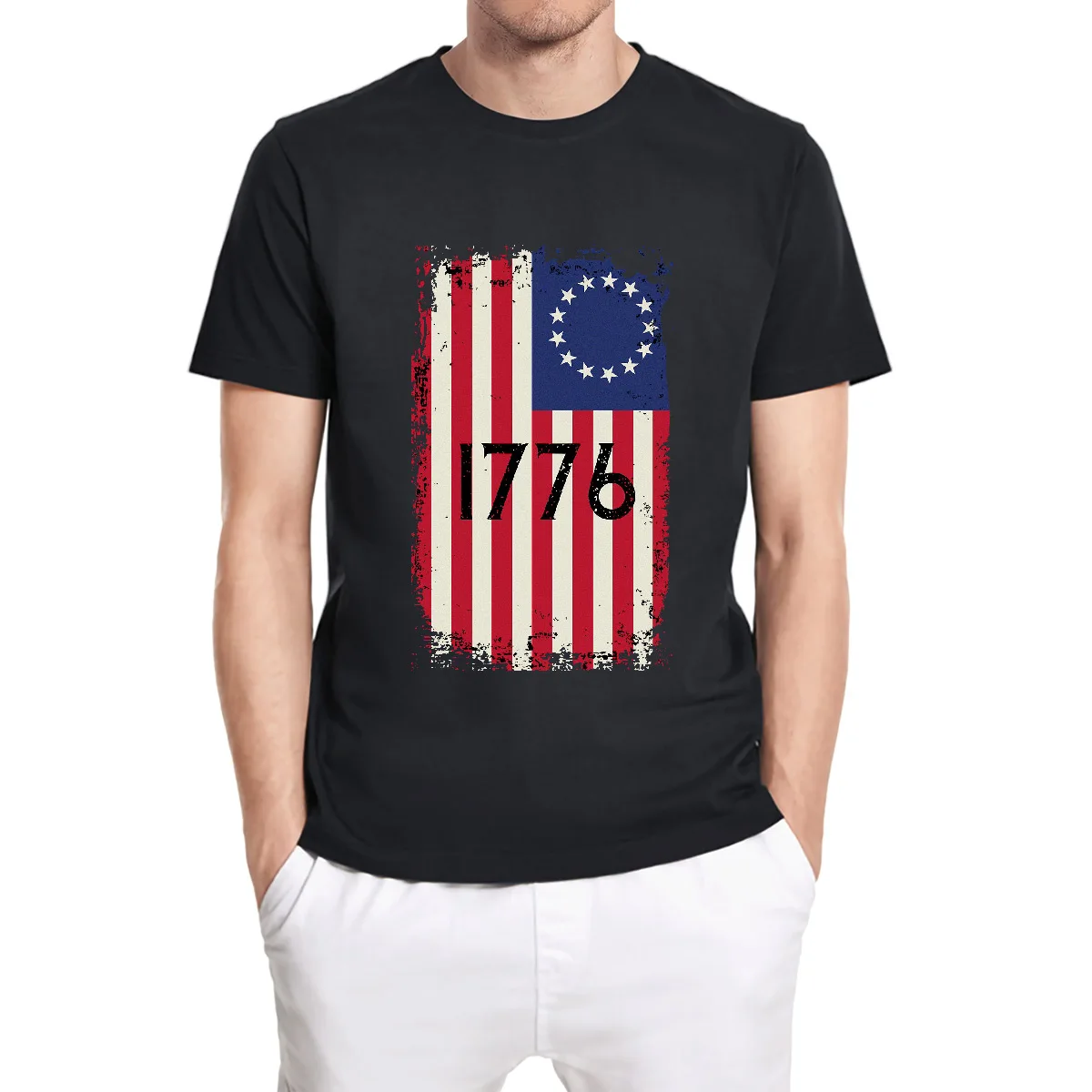 Mens America Flag 1776 Graphic T-Shirt Fashion Crewneck Short Sleeve Comfortable Casual Cotton Shirt Tops Unisex T-Shirt
Mens America Flag 1776 Graphic T-Shirt Fashion Crewneck Short Sleeve Comfortable Casual Cotton Shirt Tops Unisex T-Shirt