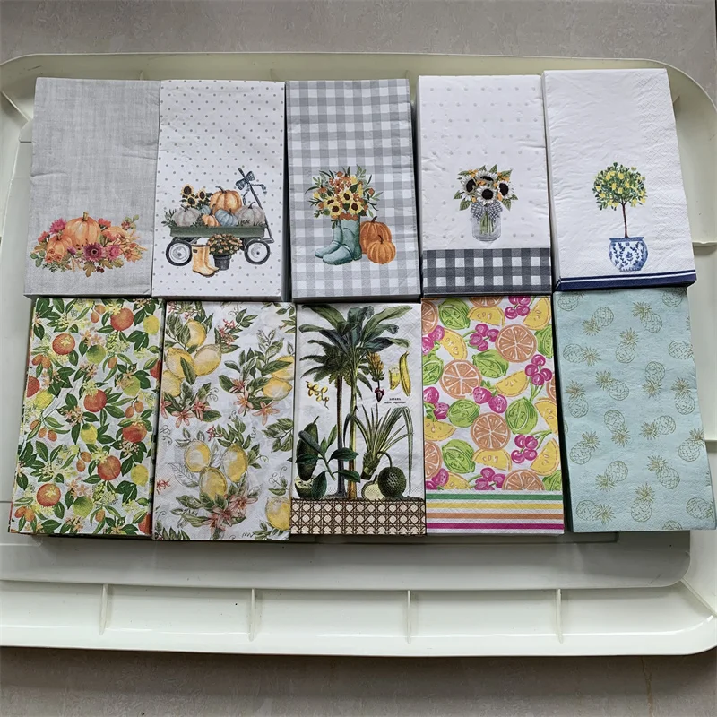 Decoupage wedding servilletas vintage napkins paper elegant tissue beautiful flower vegetable fruit birthday party decor 33*40cm
Decoupage wedding servilletas vintage napkins paper elegant tissue beautiful flower vegetable fruit birthday party decor 33*40cm
