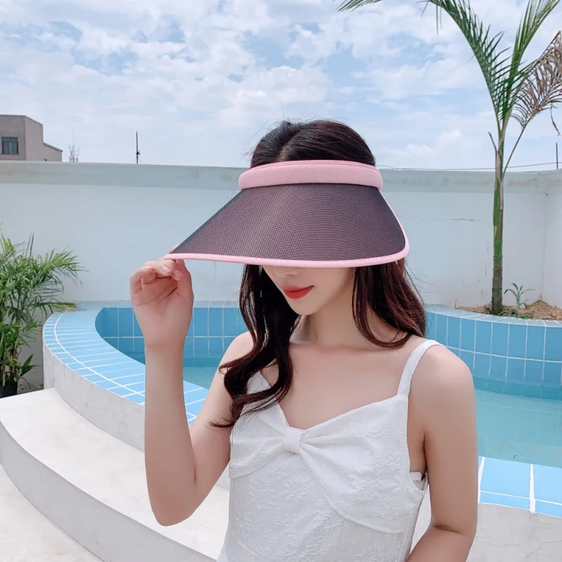 Women Sunshade Hat Visor Empty Top Nylon Wide Brim Sunscreen Caps Outdoor Bicycle Beach Hiking Sun Hat Anti-UV
Women Sunshade Hat Visor Empty Top Nylon Wide Brim Sunscreen Caps Outdoor Bicycle Beach Hiking Sun Hat Anti-UV