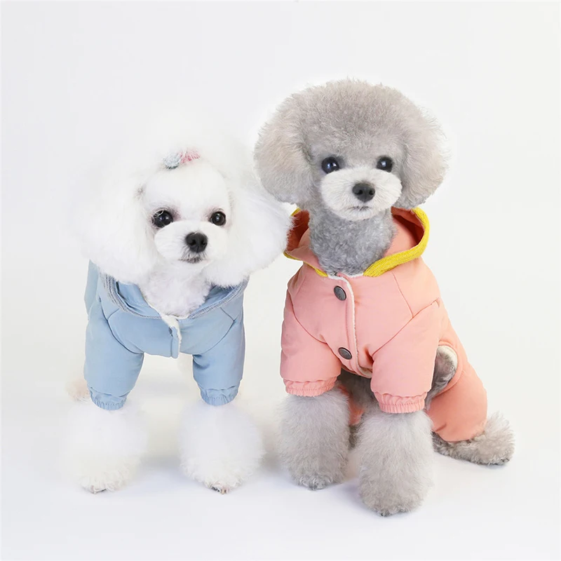 Winter Warm Dog Clothes Thicken Fleece Pet Coat Jacket Ribbed Hooded For Small Dogs Jumpsuit Puppy Clothing Overalls Outfits
Winter Warm Dog Clothes Thicken Fleece Pet Coat Jacket Ribbed Hooded For Small Dogs Jumpsuit Puppy Clothing Overalls Outfits