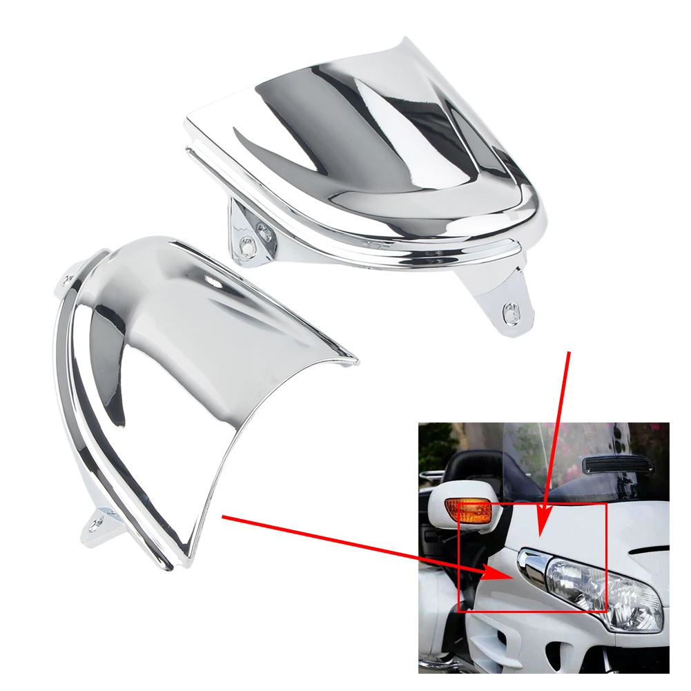 2Pcs Motorcycle Front Headlight Cover Chrome Decoration Parts for Honda Goldwing GL 1800 2001-2005 2006 2007 2008 2009 2010 2011
2Pcs Motorcycle Front Headlight Cover Chrome Decoration Parts for Honda Goldwing GL 1800 2001-2005 2006 2007 2008 2009 2010 2011