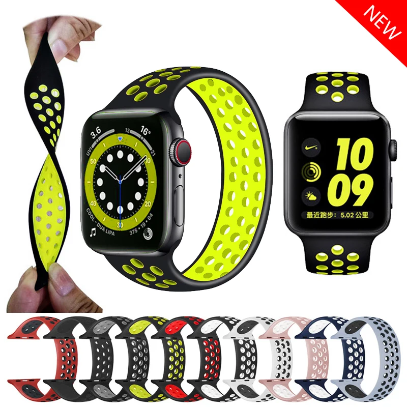 Strap for Apple Watch 5 Band 40mm 44mm iWatch serie 4/5/6/SE Elastic Belt Silicone Solo Loop bracelet Apple watch band 42mm 38mm
Strap for Apple Watch 5 Band 40mm 44mm iWatch serie 4/5/6/SE Elastic Belt Silicone Solo Loop bracelet Apple watch band 42mm 38mm