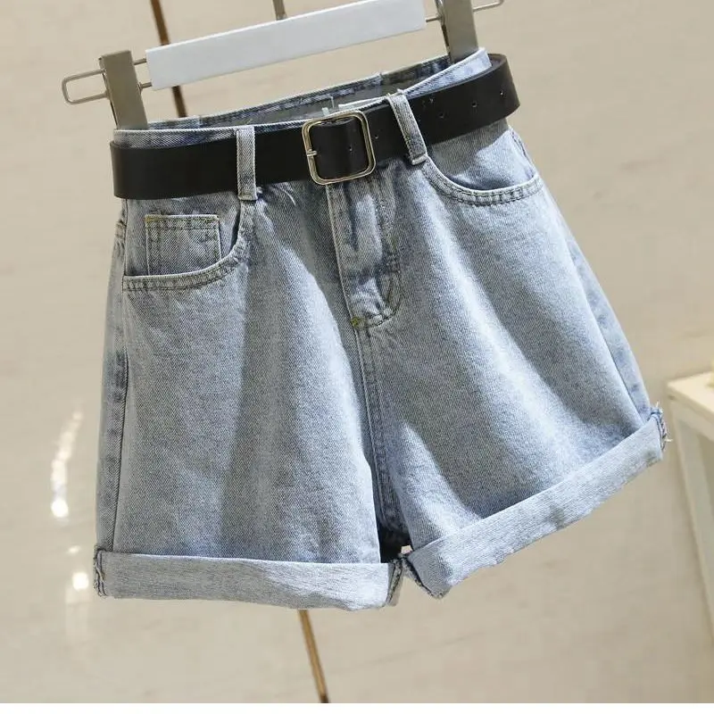 Women's Shorts Summer Denim Booty Shorts High Waists Jeans Blue Casual Female Short Jeans Wide Leg Sexy Short Pants
Women's Shorts Summer Denim Booty Shorts High Waists Jeans Blue Casual Female Short Jeans Wide Leg Sexy Short Pants
