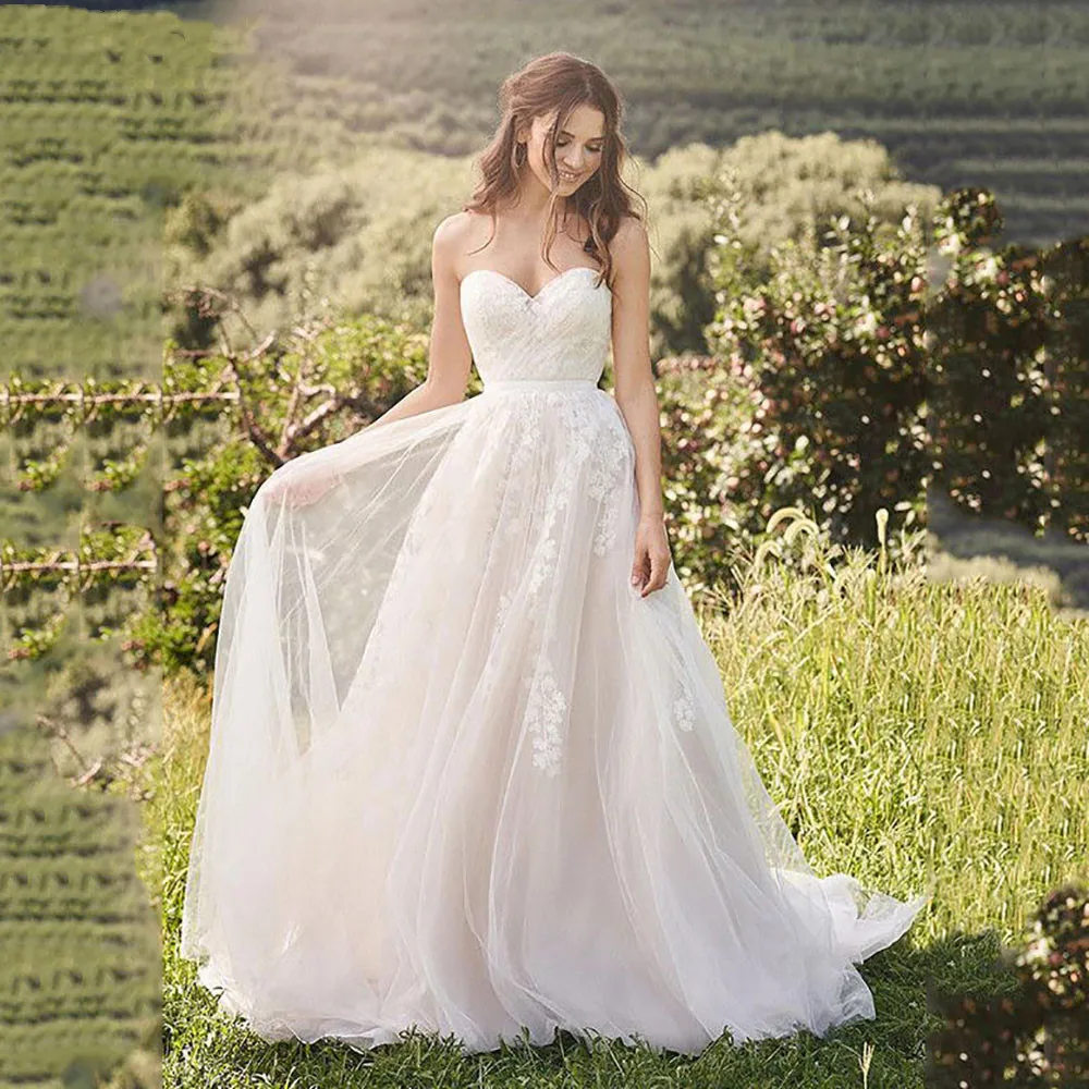 2022 Boho Lace Wedding Dress A Line Sweetheart Neck Outdoor Garden White Ivory Bridal Gowns Plus Size Cheap Formal Party Dresses
2022 Boho Lace Wedding Dress A Line Sweetheart Neck Outdoor Garden White Ivory Bridal Gowns Plus Size Cheap Formal Party Dresses