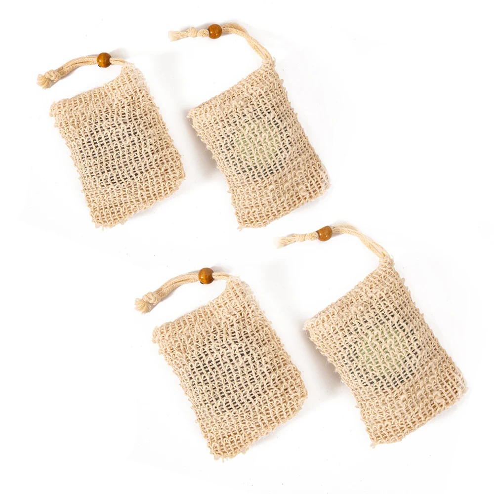 HPDEAR 4 Soap Savers, Natural Ramie Soap Bag Handmade Soap Bag, Mesh Soap Saver Bags with Drawstring for Shower Use
HPDEAR 4 Soap Savers, Natural Ramie Soap Bag Handmade Soap Bag, Mesh Soap Saver Bags with Drawstring for Shower Use