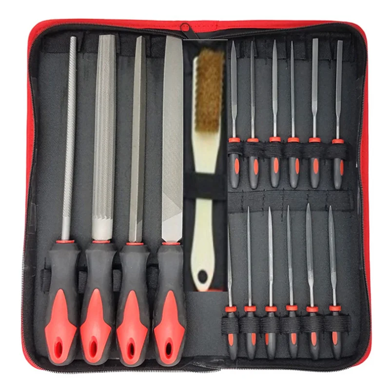 17 Piece Metal File Set Forged Steel Files for Metal and Wood File Applications Includes Round, Half Round, Diamond, Flat, Tripl
17 Piece Metal File Set Forged Steel Files for Metal and Wood File Applications Includes Round, Half Round, Diamond, Flat, Tripl