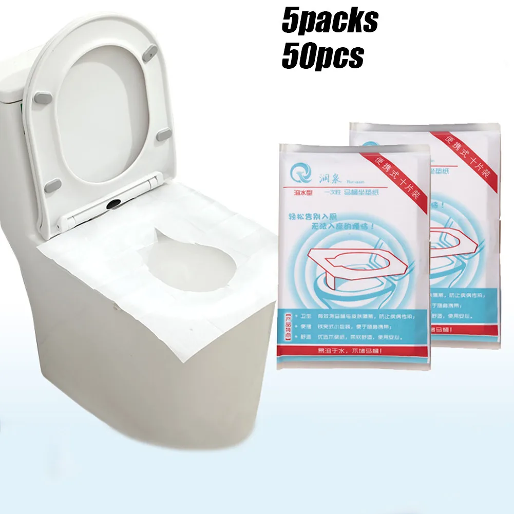 5Packs Of 50pcs White Disposable Toilet Seat Covers Paper Flushable Safe Camping Bathroom Toilet Seat Pads Mats Washable Soft
5Packs Of 50pcs White Disposable Toilet Seat Covers Paper Flushable Safe Camping Bathroom Toilet Seat Pads Mats Washable Soft