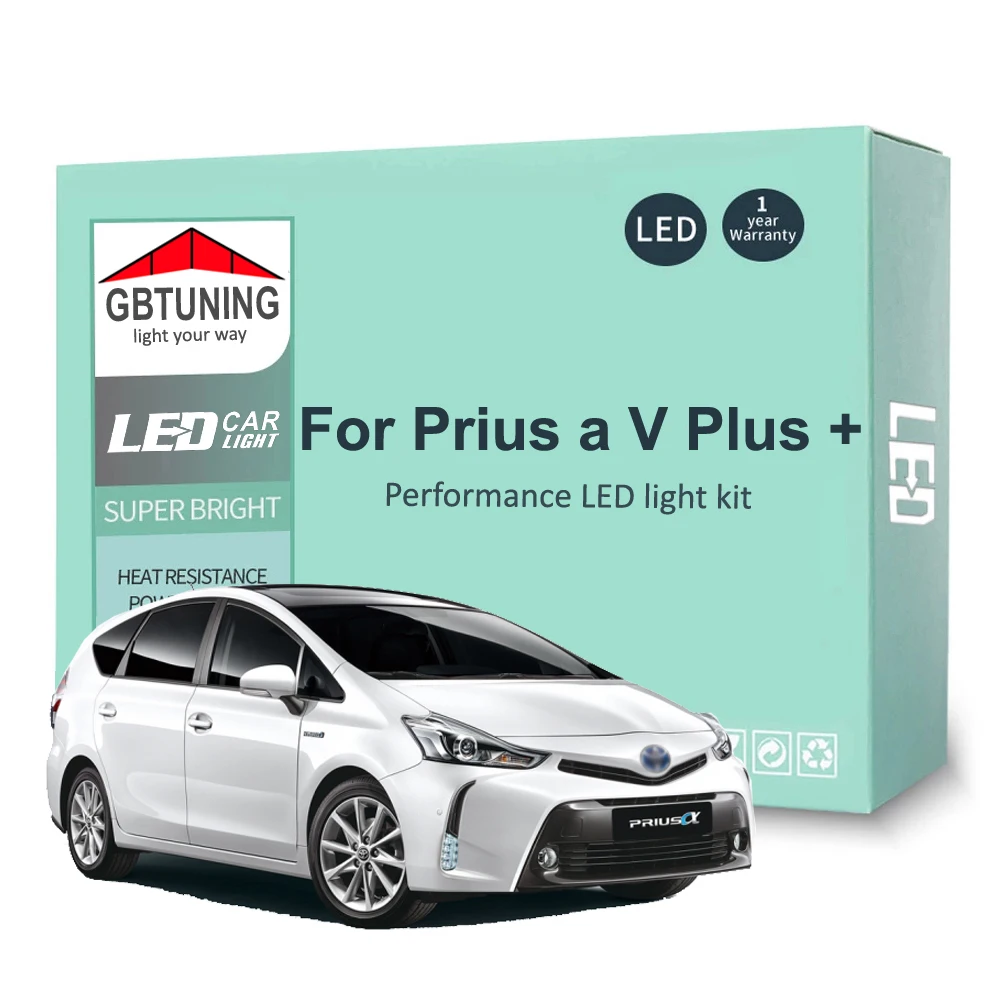 12 Светодиодный т. светодиодные лампы для салона Toyota Prius A V Plus 2012 2013 2014 2015 2016 2017 2018 2019