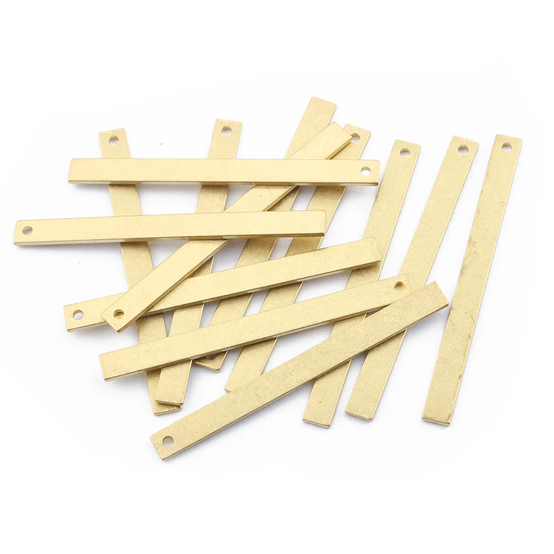 30pcs Raw Brass Charms Long Disc Rectangle Pattern Jewelry Diy Earring Keychain Jewelry Making Findings Material Parts
30pcs Raw Brass Charms Long Disc Rectangle Pattern Jewelry Diy Earring Keychain Jewelry Making Findings Material Parts