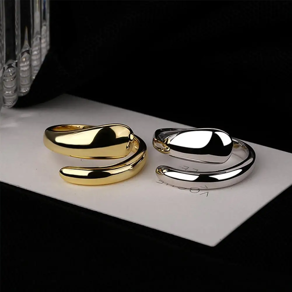 Senza Fretta 925 Sterling Silver Rings for Women Fashion Creative Glossy Water Drop Ring Opening Birthday Party Jewelry Gifts
Senza Fretta 925 Sterling Silver Rings for Women Fashion Creative Glossy Water Drop Ring Opening Birthday Party Jewelry Gifts