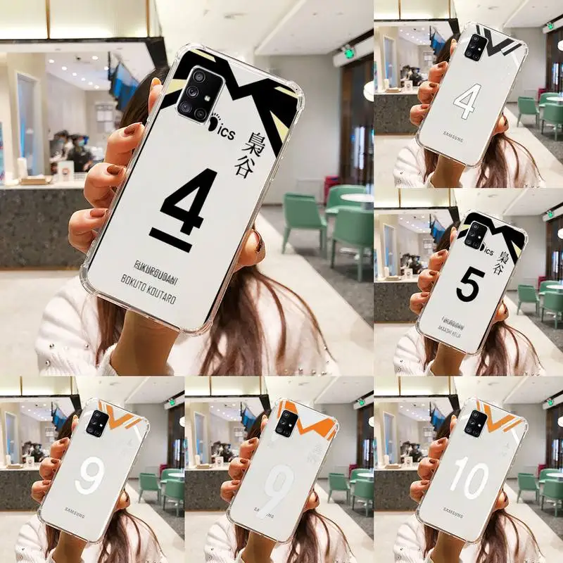 Haikyuu!! Unifom Phone Case Transparent For Samsung A51 A50 A71 A70 A81 M60S Note S21 S 20 10 9 8 11 E Plus Ultra
Haikyuu!! Unifom Phone Case Transparent For Samsung A51 A50 A71 A70 A81 M60S Note S21 S 20 10 9 8 11 E Plus Ultra