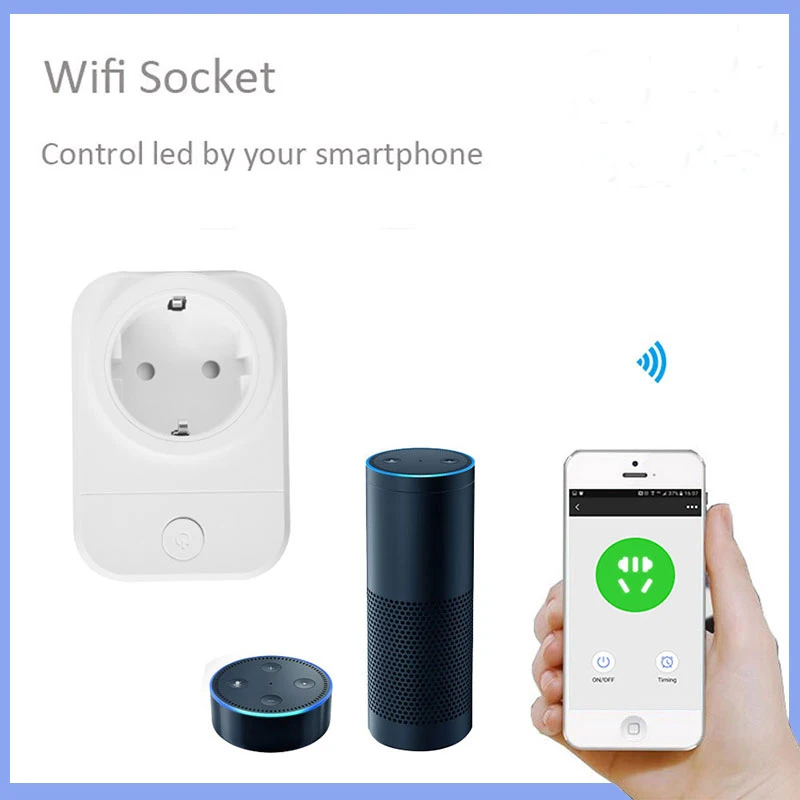 Wifi Socket Power Plug Smart 16A Timing Function Control by Mobilephone USB Output Automation Work with Amazon/Alexa/Google Home
Wifi Socket Power Plug Smart 16A Timing Function Control by Mobilephone USB Output Automation Work with Amazon/Alexa/Google Home