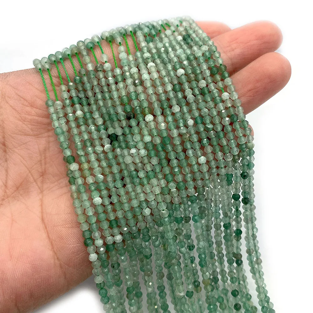 2mm3mm 4mm Natural Stone Green Dongling Beads Faceted High Quality Beads for Jewelry Making DIY Necklace Bracelet Accessories
2mm3mm 4mm Natural Stone Green Dongling Beads Faceted High Quality Beads for Jewelry Making DIY Necklace Bracelet Accessories