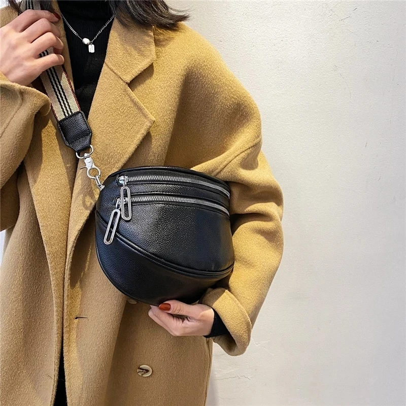 EASYANT 2021 Wide Strap Waist Fanny Pack For Women PU Leather Double Zipper Ladies Belt Chest Bags Sling Crossbody Bags
EASYANT 2021 Wide Strap Waist Fanny Pack For Women PU Leather Double Zipper Ladies Belt Chest Bags Sling Crossbody Bags