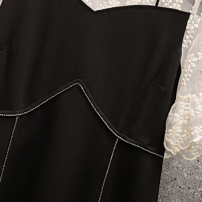 Plus Size Women Knee-length A-line Casual Dress New 2021 Summer England Style Patchwork Lace Ladies Elegant Party Dresses W186
Plus Size Women Knee-length A-line Casual Dress New 2021 Summer England Style Patchwork Lace Ladies Elegant Party Dresses W186