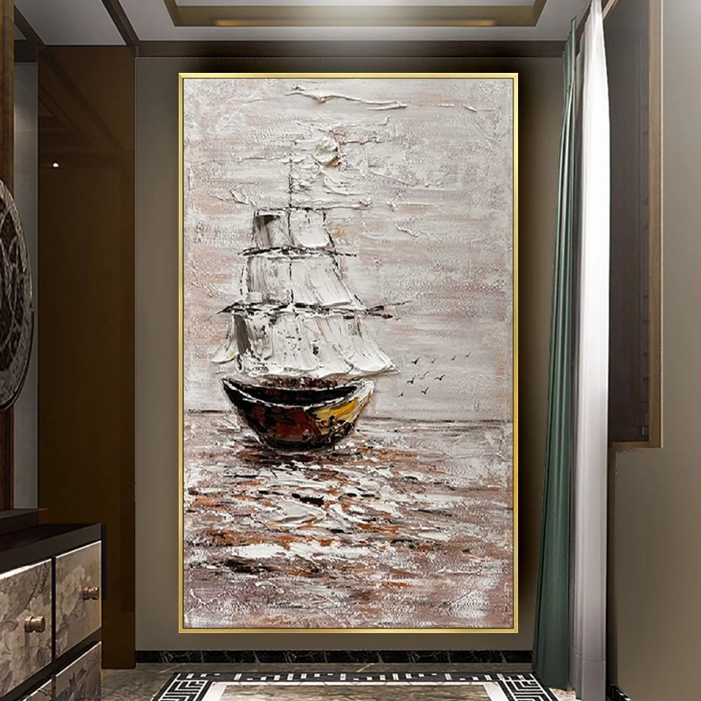 abstract sailboat oil painting boat on the sea Handmade art painting wall decor home for living room indoor decor painting gift
abstract sailboat oil painting boat on the sea Handmade art painting wall decor home for living room indoor decor painting gift