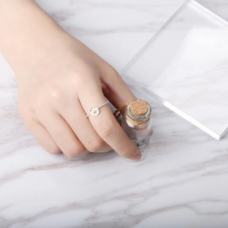 Hight Quality Fashion Adjuestable Size Luxury Little Daisy Flower Ring Silver Plated 100% Charm Female Jewelry 2021 Gifts
Hight Quality Fashion Adjuestable Size Luxury Little Daisy Flower Ring Silver Plated 100% Charm Female Jewelry 2021 Gifts