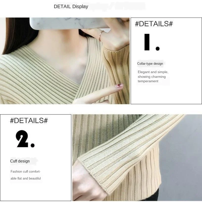 Best Women's Sweater Korean College Style Autumn and Winter Loose Oversized V-Neck Knitted Sweater Woman Pullover
Best Women's Sweater Korean College Style Autumn and Winter Loose Oversized V-Neck Knitted Sweater Woman Pullover