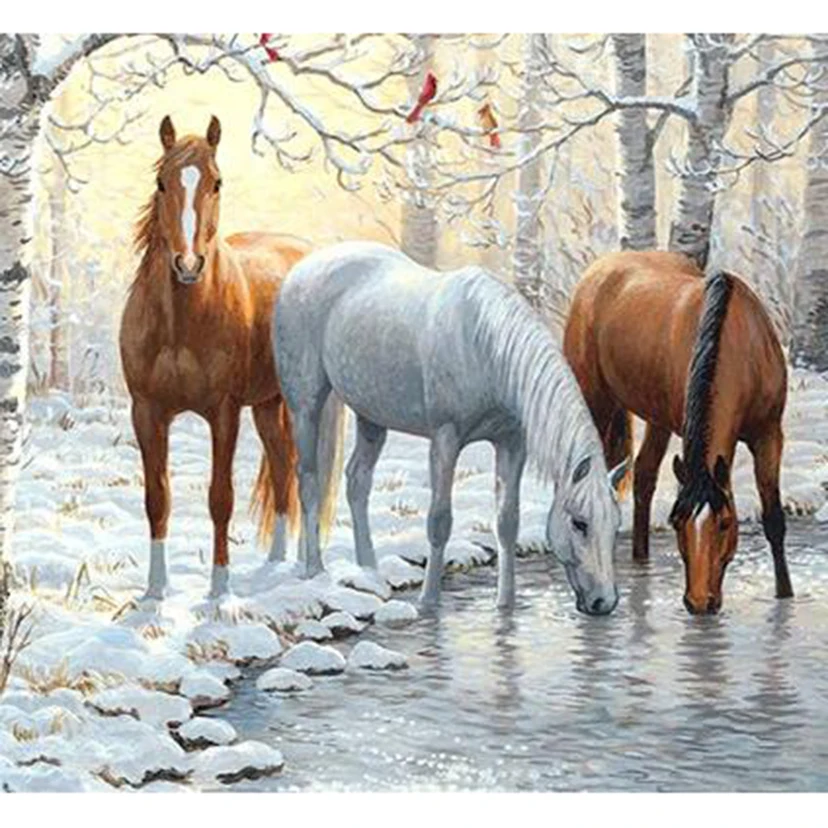 5D DIY Diamond Painting Square/Round Diamond Animal Painting Three Horses Picture Cross Stitch Furniture Decoration Hand TX031
5D DIY Diamond Painting Square/Round Diamond Animal Painting Three Horses Picture Cross Stitch Furniture Decoration Hand TX031